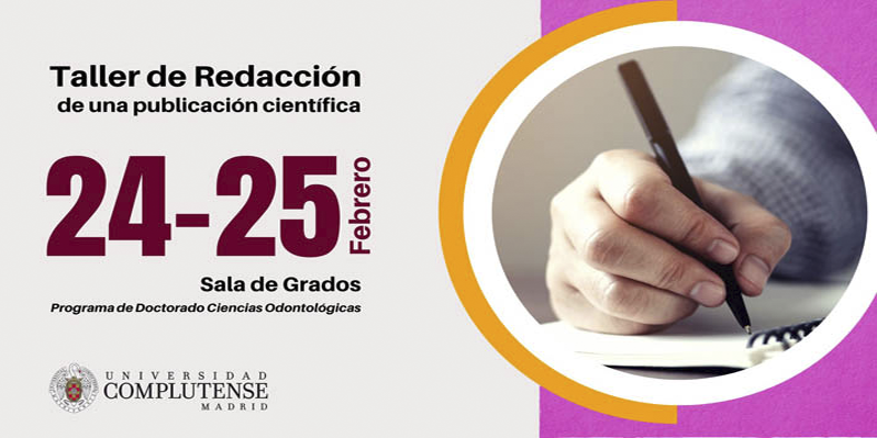 Taller Redacción de Publicación Científica. 24 y 25 de febrero